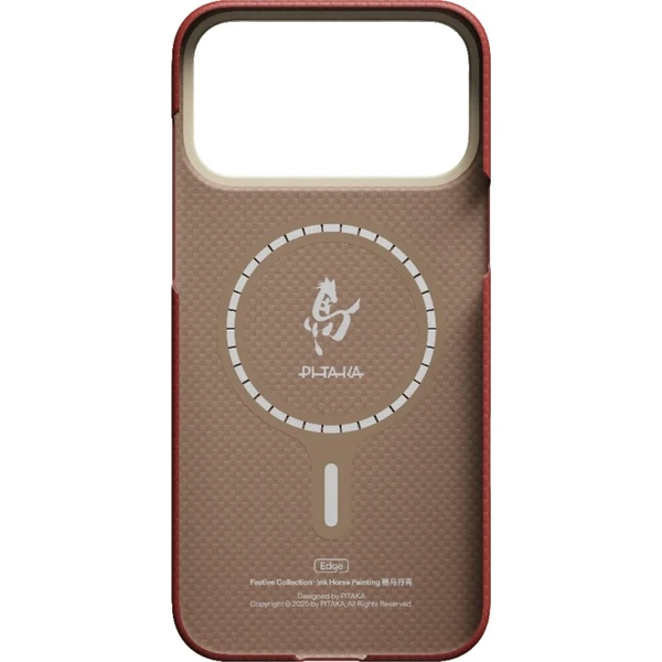 Pitaka Edge Case Ink Horse MagSafe kryt iPhone 17 Pro Max Cinnabar - Pouzdra - Obrázek d_7a739016a6a4492a86c9827b909e76bb