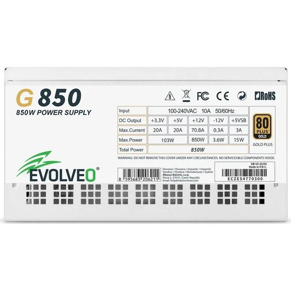EVOLVEO G850 850W bílý - Zdroje - Obrázek d_7ae9f58b07984871b8bed92ba89bf78d