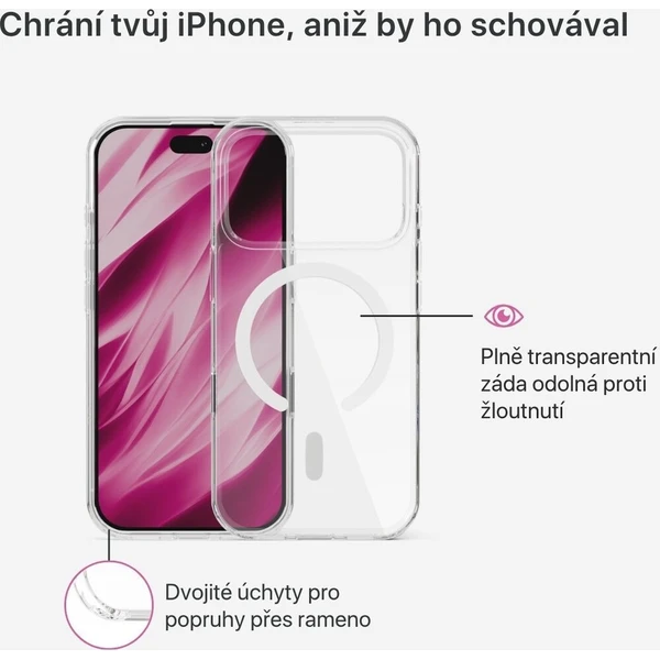 iWant Hero Mag+ MagSafe/Qi2 kryt iPhone 17 Pro Max/18 Pro Max čirý - Pouzdra - Obrázek d_7c1268e38d15490ab322aa29e19d3dd4