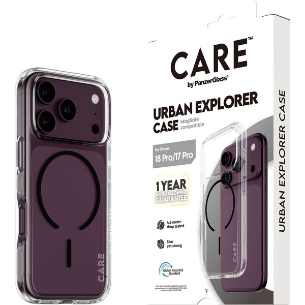 PanzerGlass CARE Urban MagSafe kryt Apple iPhone 18 Pro/17 Pro čirý/černý