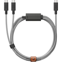 Native Union Belt Cable USB-C/USB-C kabel 2m, 60W zebra - Kabely a redukce