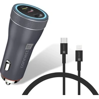 Connect IT inCarz Duplex nabíječka do auta 55W antracitová - Nabíječky