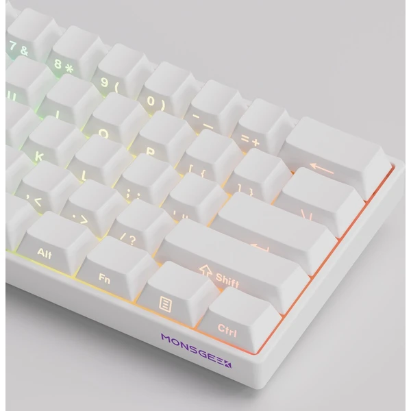 Akko MonsGeek FUN60 Pro-ST Akko Glare herní klávesnice (US) bílá - Klávesnice - Obrázek d_7e9040ec76e040d58cc36d33a034a6c5