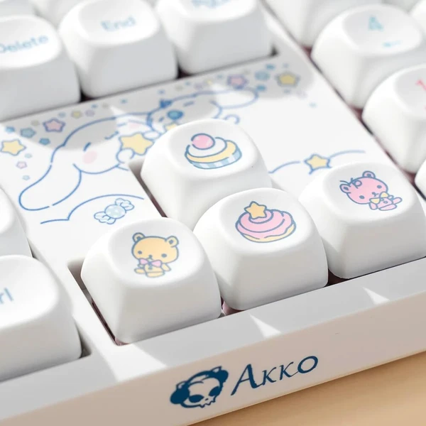 Akko x Cinnamoroll Star 3108 V3 Akko Frost Pink klávesnice (US) bílá - Klávesnice - Obrázek d_7f061fd144254ec685c823b2418a2011