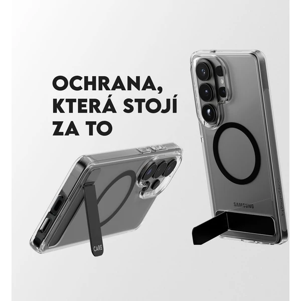 PanzerGlass® CARE Kickstand Qi kryt Samsung Galaxy S26 Ultra čirý/černý - Pouzdra - Obrázek d_7f30ba98af49406686ad407304234c9f