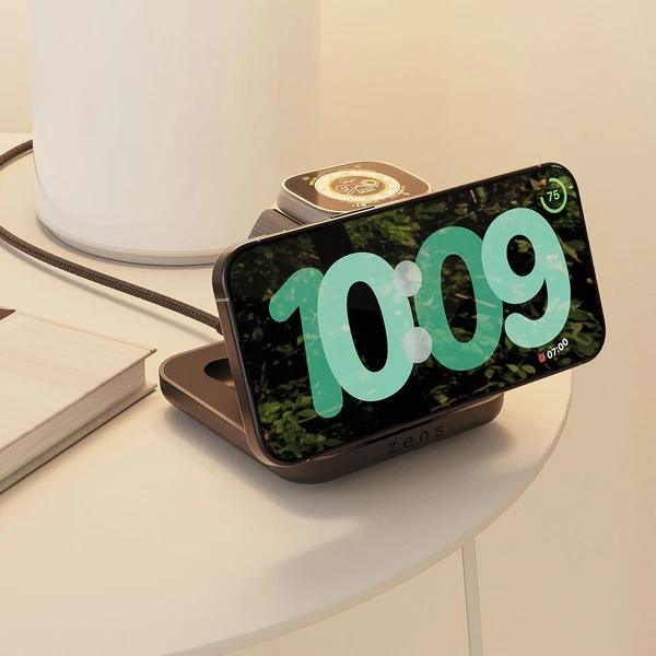 ZENS Nightstand Charger Pro 2 MagSafe/Qi2 2v1 skládací nabíječka (15W) černá - Nabíječky - Obrázek d_7f574e688281492693f75084c81cf7d0