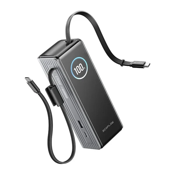 EcoFlow RAPID 25000 mAh powerbanka s USB-C kabelem stříbrná - Powerbanky - Obrázek d_7f6baec414ec4a388e070a995203558b