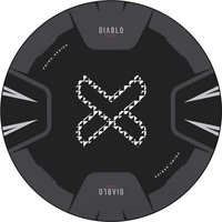 Diablo Chairs podložka pod židli černo-bílá - Podložky pod židle