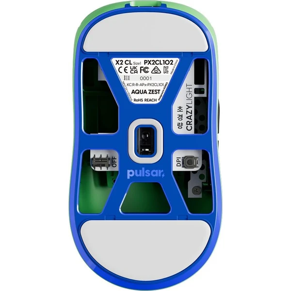 Pulsar X2 CrazyLight Mini bezdrátová herní myš zelená - Myši - Obrázek d_81438471f96f4514a9385cc858268b35