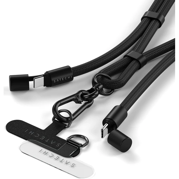 Satechi OntheGo USB-C Lanyard popruh s kabelem černý - Popruhy a crossbody - Obrázek d_814bbcb4f2a84aeb95405f9d87b709be