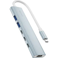 Epico UltraHub 6in1 Slim Alu USB-C Hub EH20 blankytně modrý - USB huby