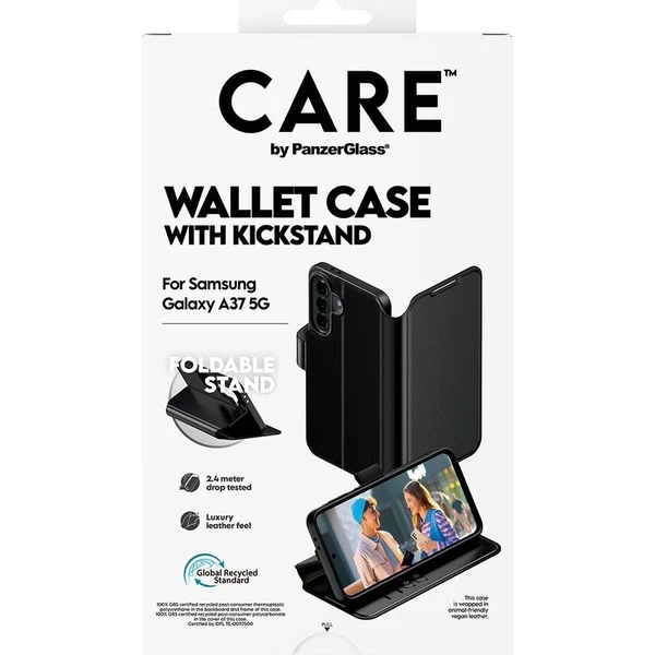 PanzerGlass® CARE Wallet Kickstand pouzdro Samsung Galaxy A37 černé - Pouzdra - Obrázek d_8201bccd3365447b80299912a3d29efc