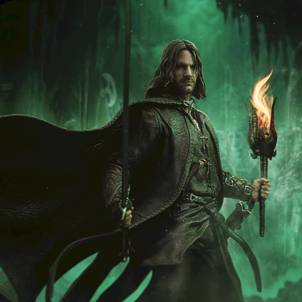 Soška Iron Studios The Lord of the Rings: Aragorn Unleashed Art Scale 1/10 - Sochy a sošky - Obrázek d_82cac997434e46adaec24888d6557ae9