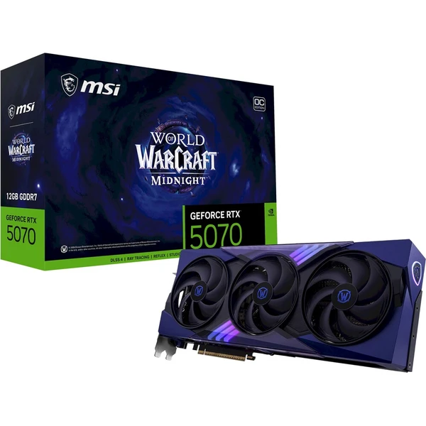 MSI NVIDIA GeForce RTX 5070 12G World of Warcraft MIDNIGHT VOID EDITION OC - Grafické karty - Obrázek d_82dd8c0266f14d978d227f3ef89ad0ff