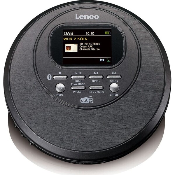 Lenco CD-500 discman s Bluetooth a rádiem DAB+/FM černý