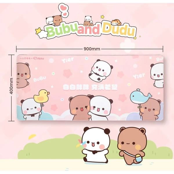 Akko x Dudu and Bubu podložka pod myš a klávesnici růžová - Podložky - Obrázek d_82fc94646a51486dab3e0f78ec149949