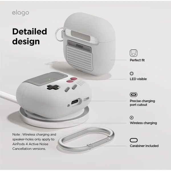 ELAGO AW5 Retro pouzdro Airpods 4 šedé - Pouzdra - Obrázek d_83d82b26c88d492583c5acb6ae80fd2c