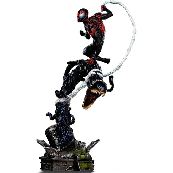 Soška Iron Studios Spider-Man Vs Villains - Miles Morales Diorama Art Scale 1/10 - Sochy a sošky - Obrázek d_843dc6e512c34f49b75877f469e6ee7a