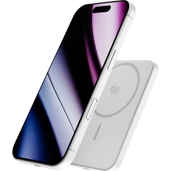 iWant by Epico UltraPack Qi2 25W Slim 5000mAh hliníková Mag+ bezdrátová powerbanka stříbrná - Powerbanky - Obrázek d_855d73227263466b80270616703cc354