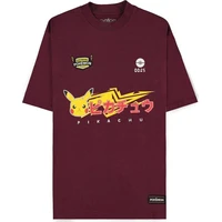 Tričko Pokémon - Pikachu Wine Red (Loose Fit) M - Trička