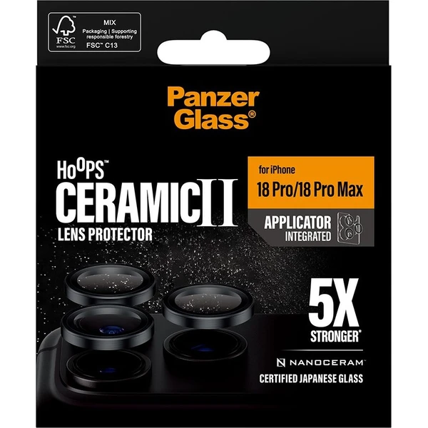PanzerGlass Hoops Ceramic II ochranné kroužky Apple iPhone 18 Pro/Pro Max černé - Ochranné folie a skla - Obrázek d_869e63ed01914ca28c630ff35de79cb1