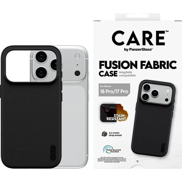 PanzerGlass CARE Fusion Fabric MagSafe kryt Apple iPhone 18 Pro/17 Pro černý - Pouzdra - Obrázek d_86fb3be945ad432ea13281178aa0b8f4