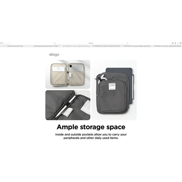 ELAGO Tablet Sleeve pouzdro pro 11'' iPad/Tablet světle šedé - Pouzdra - Obrázek d_86fb4ca283f3437580d1461b15d8c4af