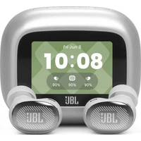 JBL Live Buds 4 bezdrátová sluchátka TWS stříbrná - Sluchátka