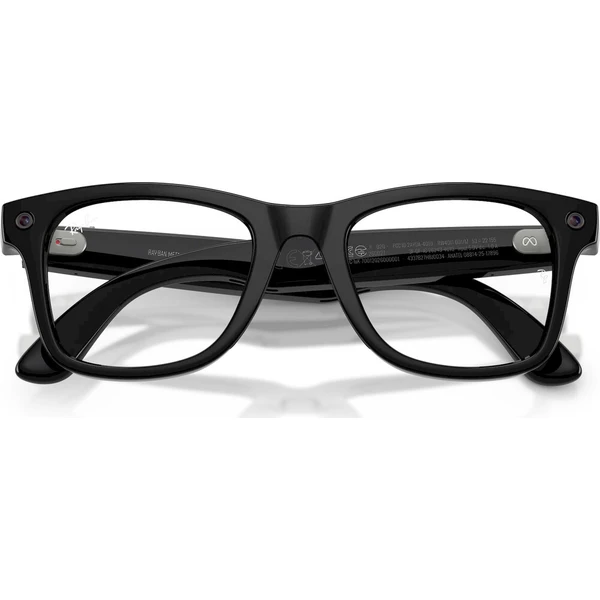 Meta RAY-BAN Wayfarer Gen 3 (Velké 50mm) chytré brýle (zatmavovací šedá skla) černé - AR brýle - Obrázek d_871ba504a52e4ea1a4f9fa032ed60c8d