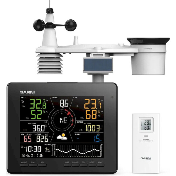 GARNI 2060 Arcus Wi-Fi meteostanice černá