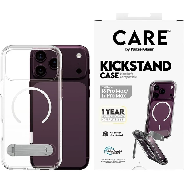 PanzerGlass CARE KickStand MagSafe kryt Apple iPhone 18 Pro Max/17 Pro Max bílý - Pouzdra - Obrázek d_88b407ad947a4817906b42bcced5c1e4