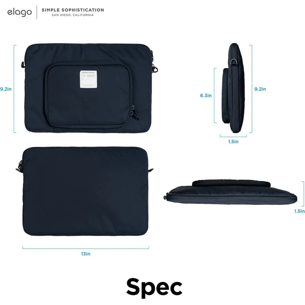 ELAGO PC Sleeve pouzdro pro MacBook 12"-14'' tmavě modré - Pouzdra - Obrázek d_898482516db74a23b1cc72a584ced6a6