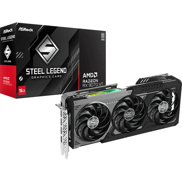 ASRock VGA AMD Radeon RX 9070 XT Steel Legend Dark 16GB - Grafické karty - Obrázek d_89a2d0b12c0449ff8dc8b349539029b0