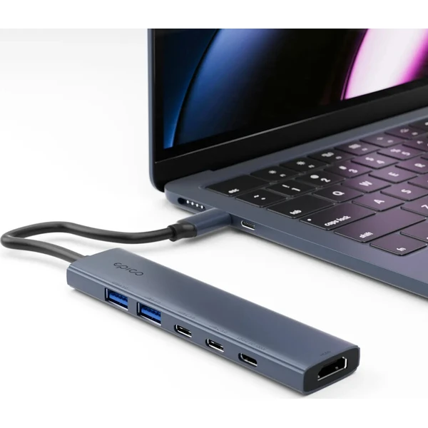 Epico UltraHub 6in1 Slim Alu USB-C Hub EH20 temně inkoustový - USB huby - Obrázek d_8a9fbcc421ef4c3e84f525819925055c