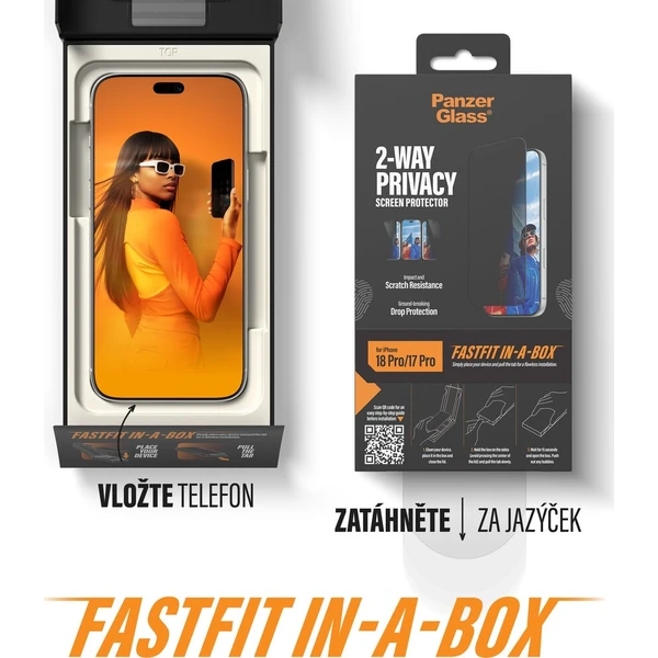 PanzerGlass Privacy sklo Apple iPhone 18 Pro s bezprašným instalačním boxem - Ochranné folie a skla - Obrázek d_8ae7bc7d1d9b44e0a308c2ac81c9b3d0