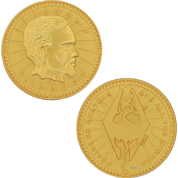 Sběratelská mince Fanattik The Elder Scrolls - Coin Septim Mity Gold Edition