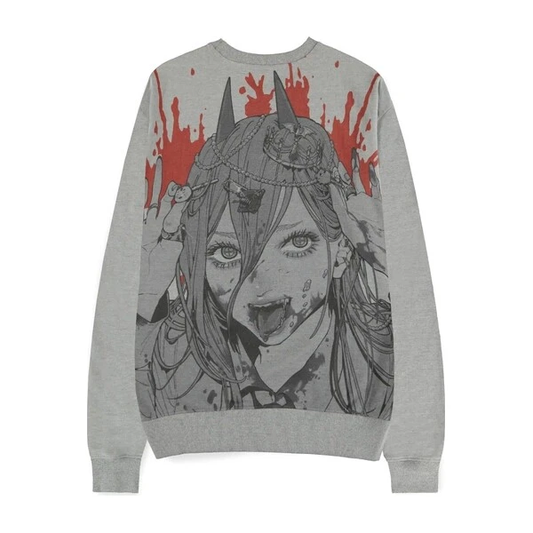 Mikina  Difuzed Chainsaw Man – Power Grey Melange XXL - Mikiny a svetry - Obrázek d_8c596d45d6a8417797ed075d6b03b96d