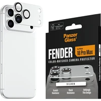 PanzerGlass FENDER hliníková ochrana fotoaparátu iPhone 18 Pro Max Silver (stříbrný) - Ochranné folie a skla