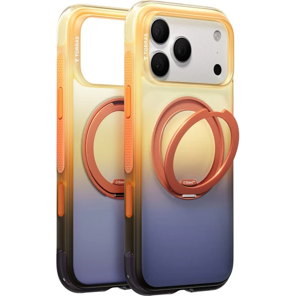 Torras Ostand O3 Air Gradient MagSafe kryt iPhone 18 Pro Max fialový/modrý