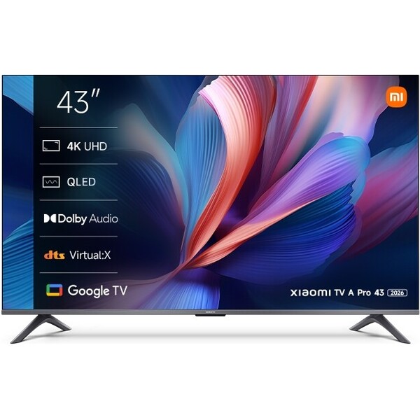 Xiaomi/TV A Pro 2026/43"/4K UHD/Verdigris Tmavě šedá