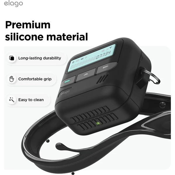 ELAGO Pager Hang Case pouzdro pro Samsung Galaxy Buds4/Buds4 Pro černé - Pouzdra - Obrázek d_8d7e19ea471446e2939b3460a8221245