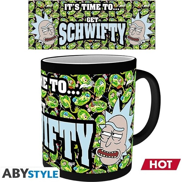 Hrnek Abysse Corp Rick and Morty - Get Schwifty 320 ml (měnící se motiv) - Hrnky - Obrázek d_8de79b7113b843e5a587843025a49a5b