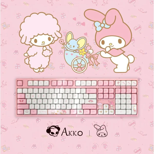 Akko x My Melody 3108 V3 Akko Frost Pink klávesnice (US) růžová - Klávesnice - Obrázek d_8df6829beb094f71b1c45ee106ad0e78