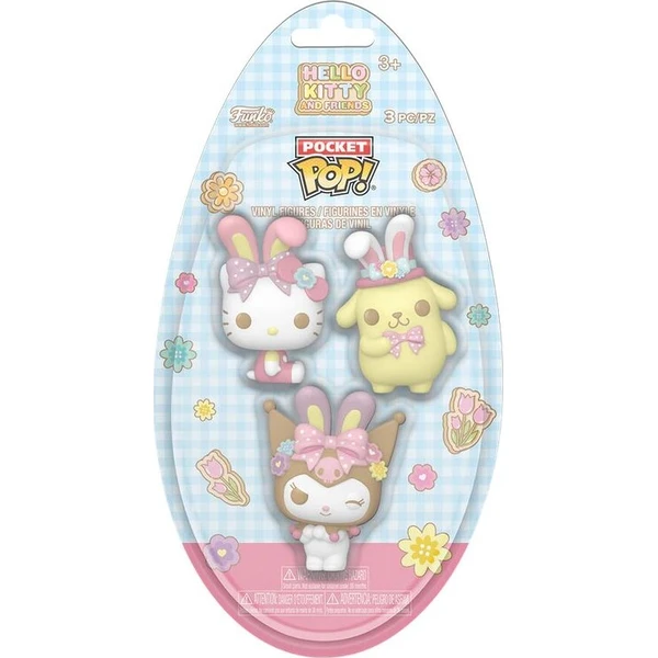 Funko Pocket POP! Egg: Hello Kitty & Friends - Easter Bunny Ears 3 Pack (3 figurky) - Funko POP! - Obrázek d_8e6697e51f1e416885aba96e5516ed16
