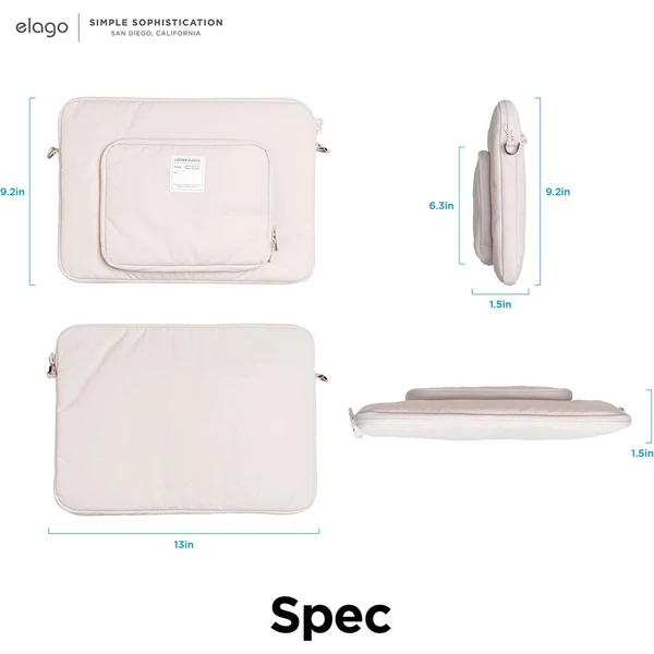 ELAGO PC Sleeve pouzdro pro MacBook 12"-14'' světle růžové - Pouzdra - Obrázek d_8e6bff6dd84f41e29cc1639cfd433179