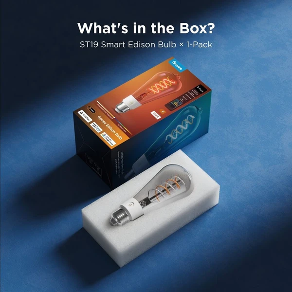 Govee Smart žárovka ST64 RGBWW 5W-40W 500lm E27 Long Life, Matter - Žárovky - Obrázek d_8eaeae19e94542d881afdb5250bdbf9e