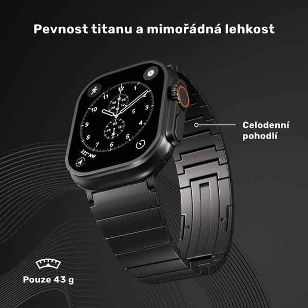 UNUM by Epico Titanium Watch Band řemínek Apple Watch 42/44/45/46/49 mm černý - Řemínky - Obrázek d_9015fa7646a24bd0b36f0bd129d14b56