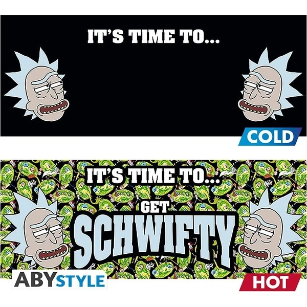 Hrnek Abysse Corp Rick and Morty - Get Schwifty 320 ml (měnící se motiv) - Hrnky - Obrázek d_903743c2097d48d3b4ee829a654490bb