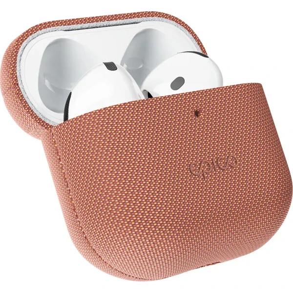 Epico SolidWoven Case pouzdro pro AirPods 4/AirPods 5 siensky hnědé - Pouzdra - Obrázek d_905ac268fd1e488386649e15e21f553d