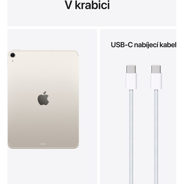 Apple iPad Air 11" 256GB Wi-Fi + Cellular hvězdně bílý (2026) - Tablety - Obrázek d_90f251cfcb0b4182a7d95d7a64945971